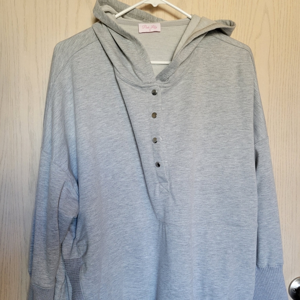 Pink Lily Hooded Sweater